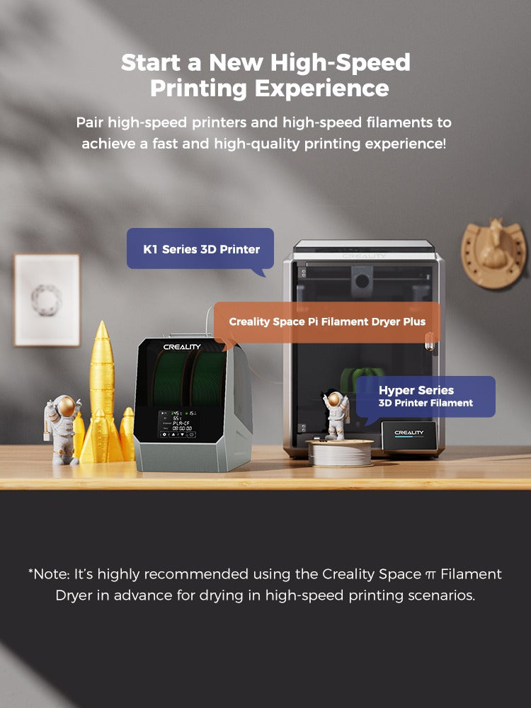 Creality Space Pi 耗材烘乾盒 Plus | 雙盤雙孔烘乾盒 | 官方授權正品