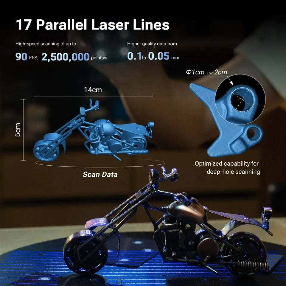 SHINING 3D EINSTAR 2 Handheld 3D Scanner | Dual Light Source & 4K RGB Camera [Official Stock]